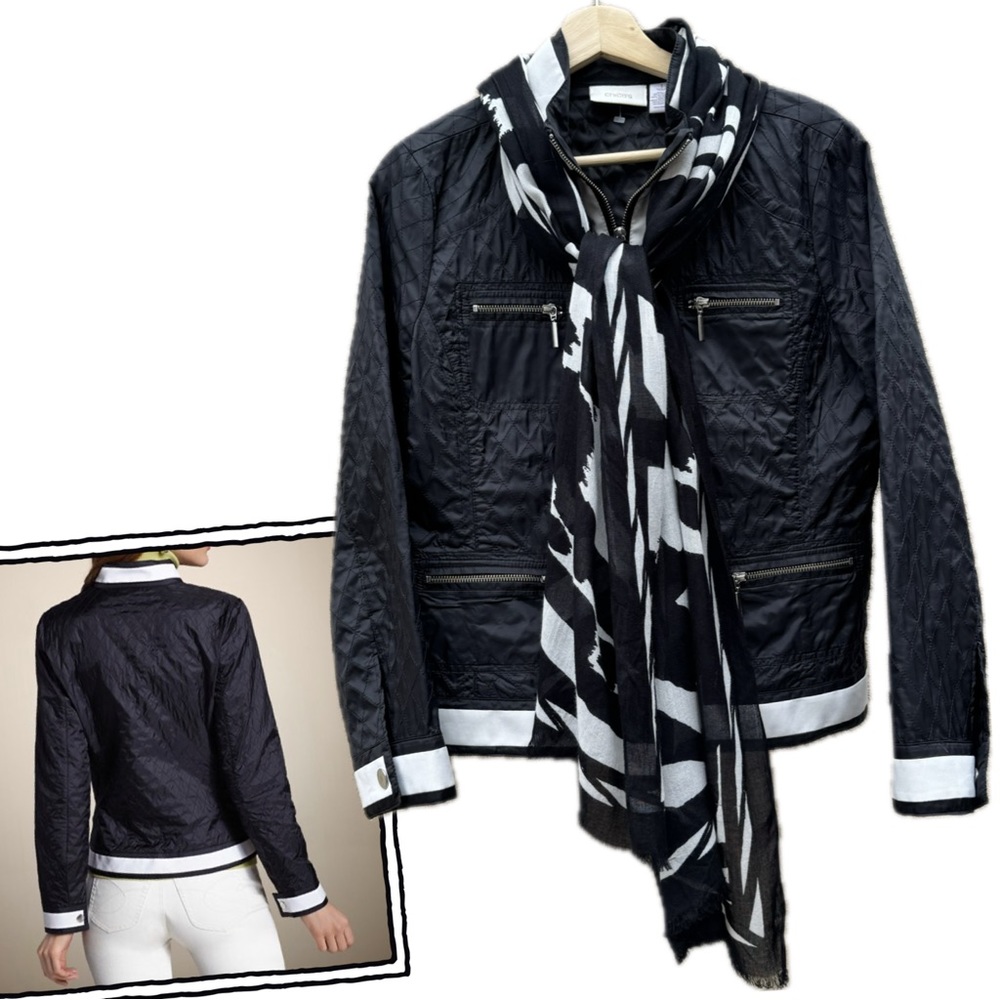 Chicos • Chic Nylon Nadia Zip Jacket & Scarf BUNDLE